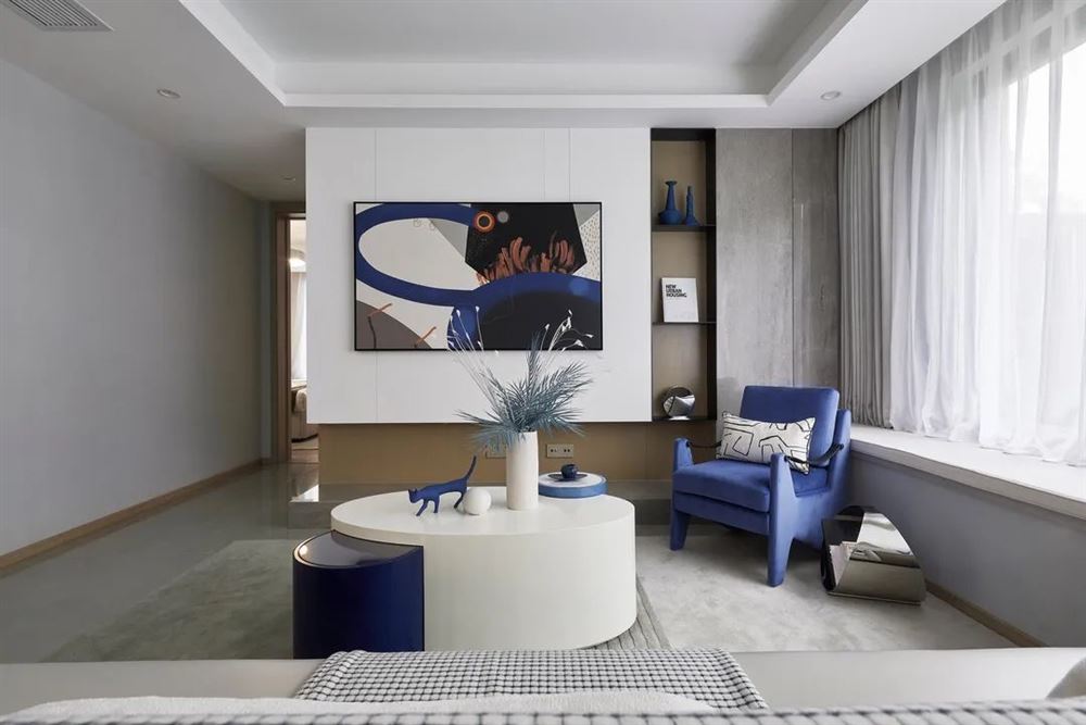 南昌室内装修盛世盘龙101平米三居-现代简约风格室内设计家装案例