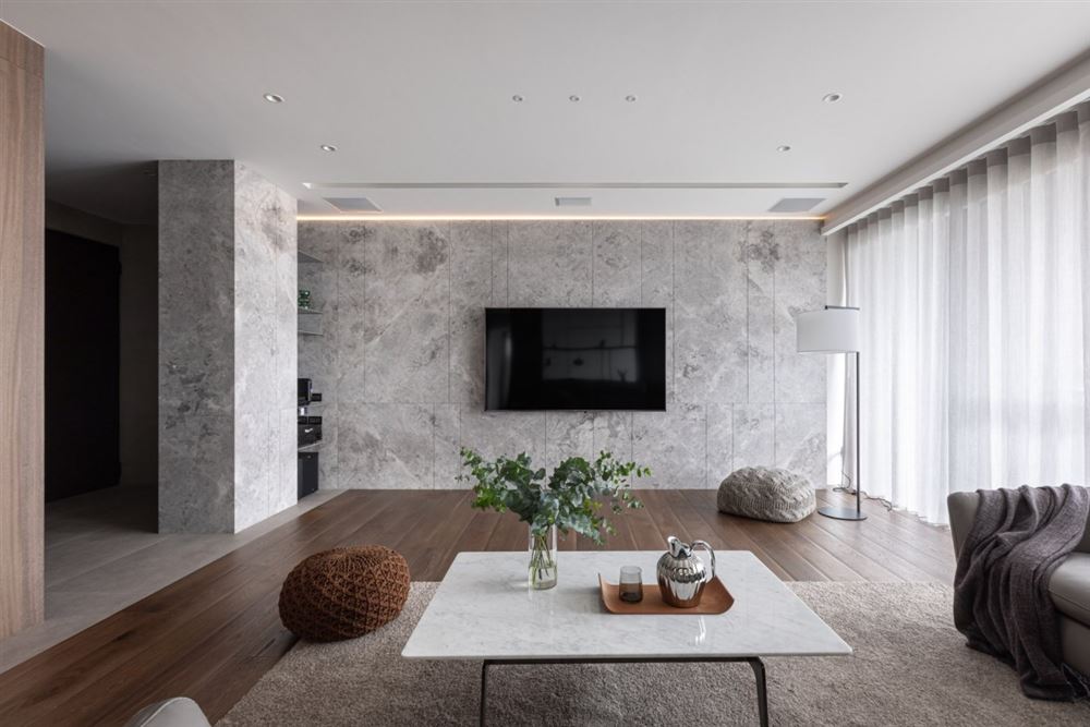 南昌室内装修美的君兰江山168平方米四居-现代简约风格室内设计家装案例