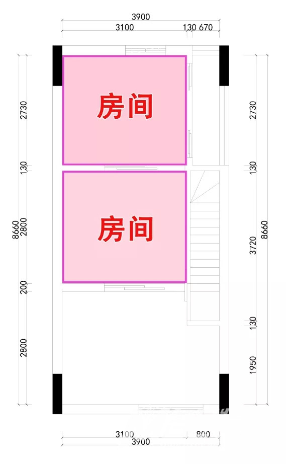 日式风格装修-卧室平面图