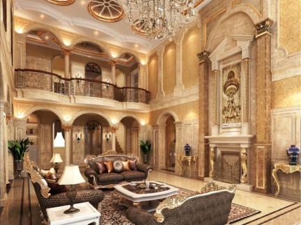 古典欧式别墅偏好华丽,精致,奢华,是"金碧辉煌"的代名词,用做工